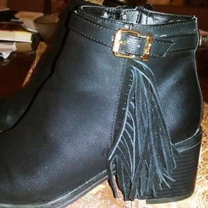 CIRCUS BY SAM EDELMAN Fringe Bootie in Black